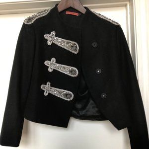 Alice + Olivia Black Statement Jacket (S)